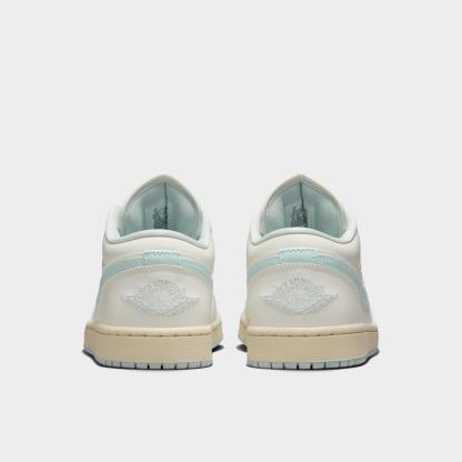 Women's Air Jordan Retro 1 Low Casual Shoes - Sail/Aura/Muslin/Jade Aura - view 4