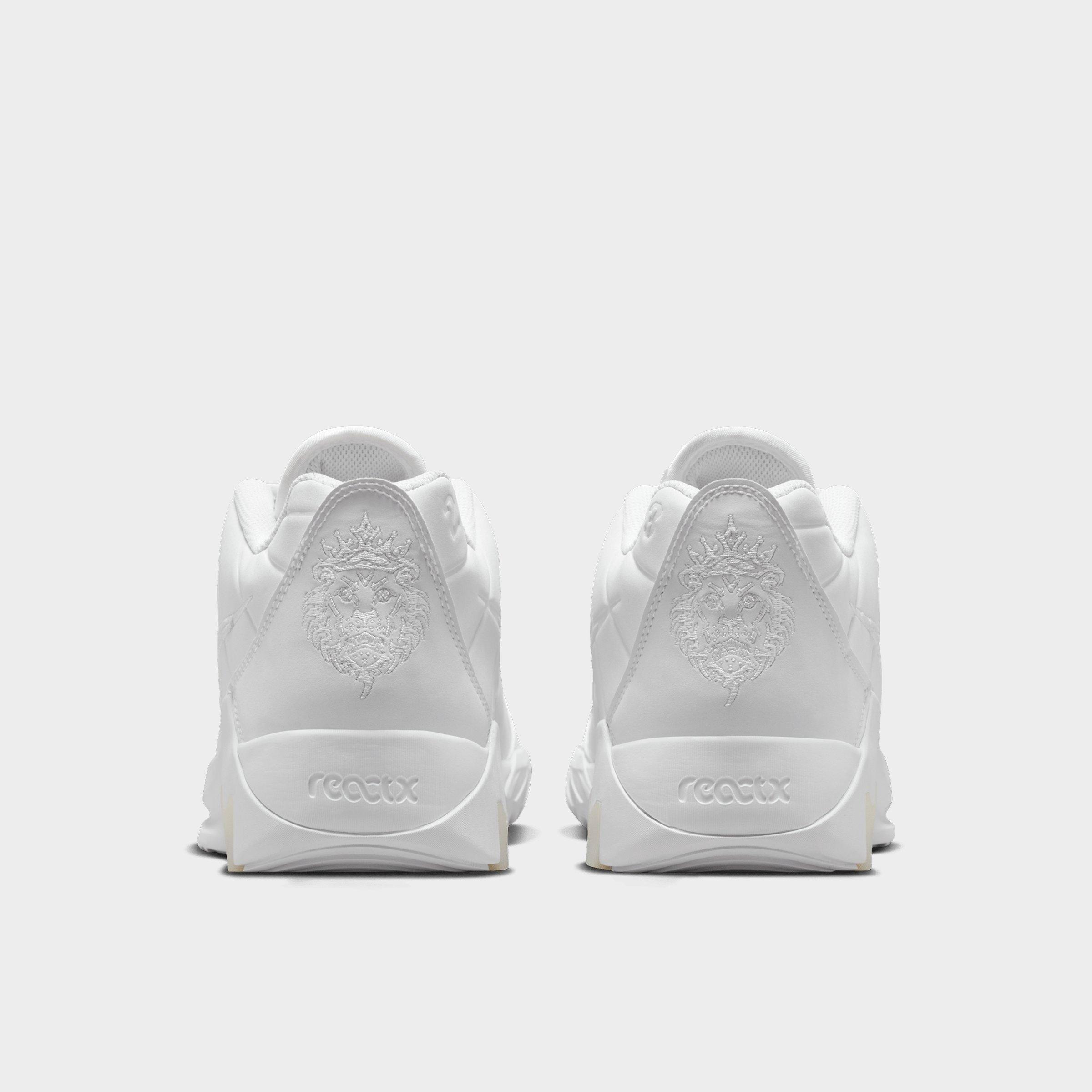 Men's Nithtke LeBron Witness 9 Basketball Shoes - White/Black/White - Back view