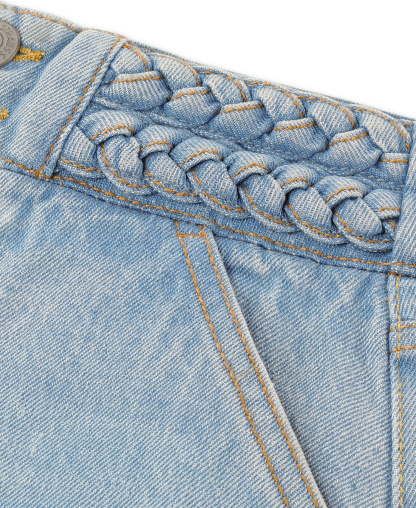 Levi's Girls' 7-16 Braided High-Rise Baggy Jeans - Hang Up