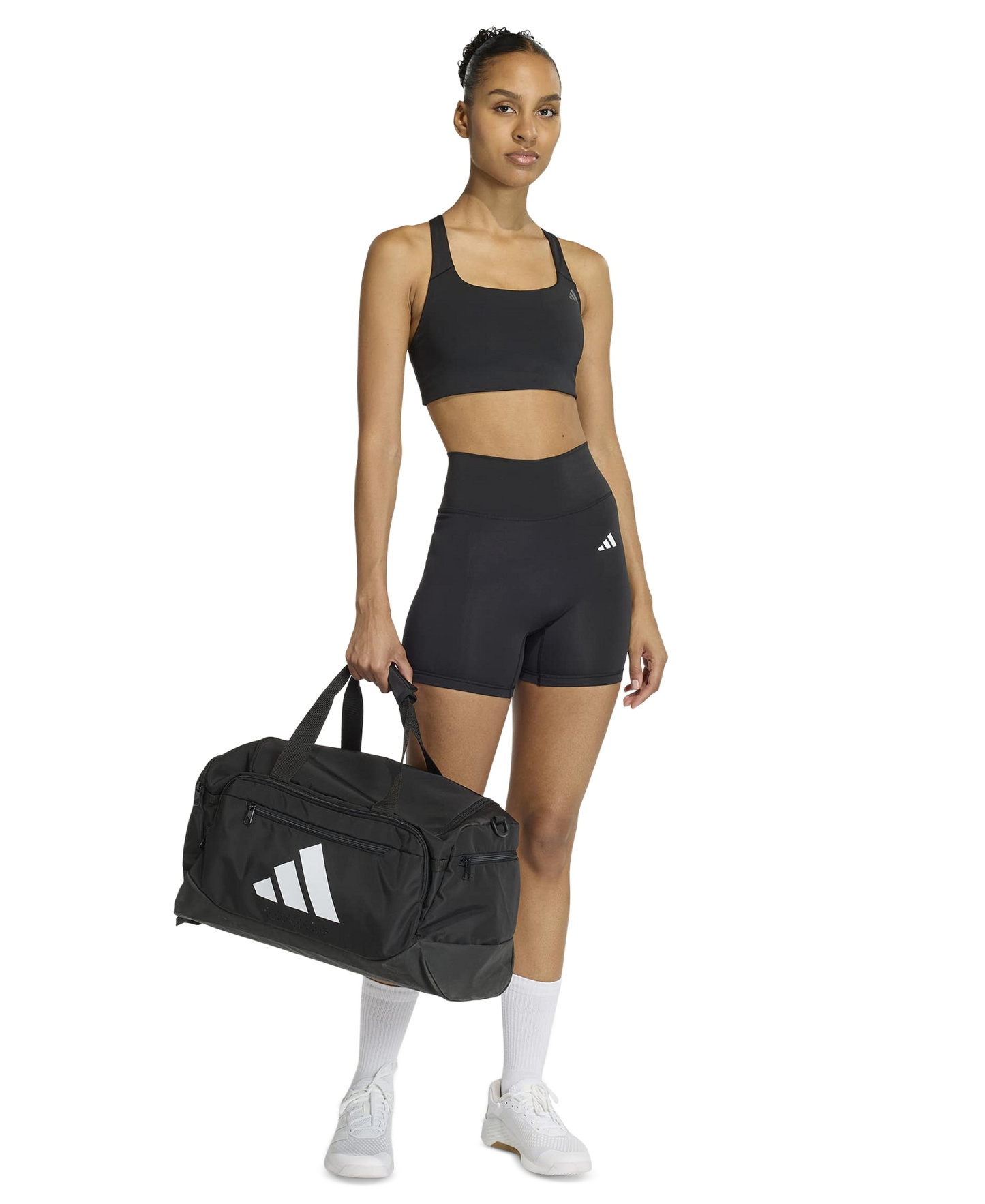 adidas Women's Workout Square Neck Support Bra - Black