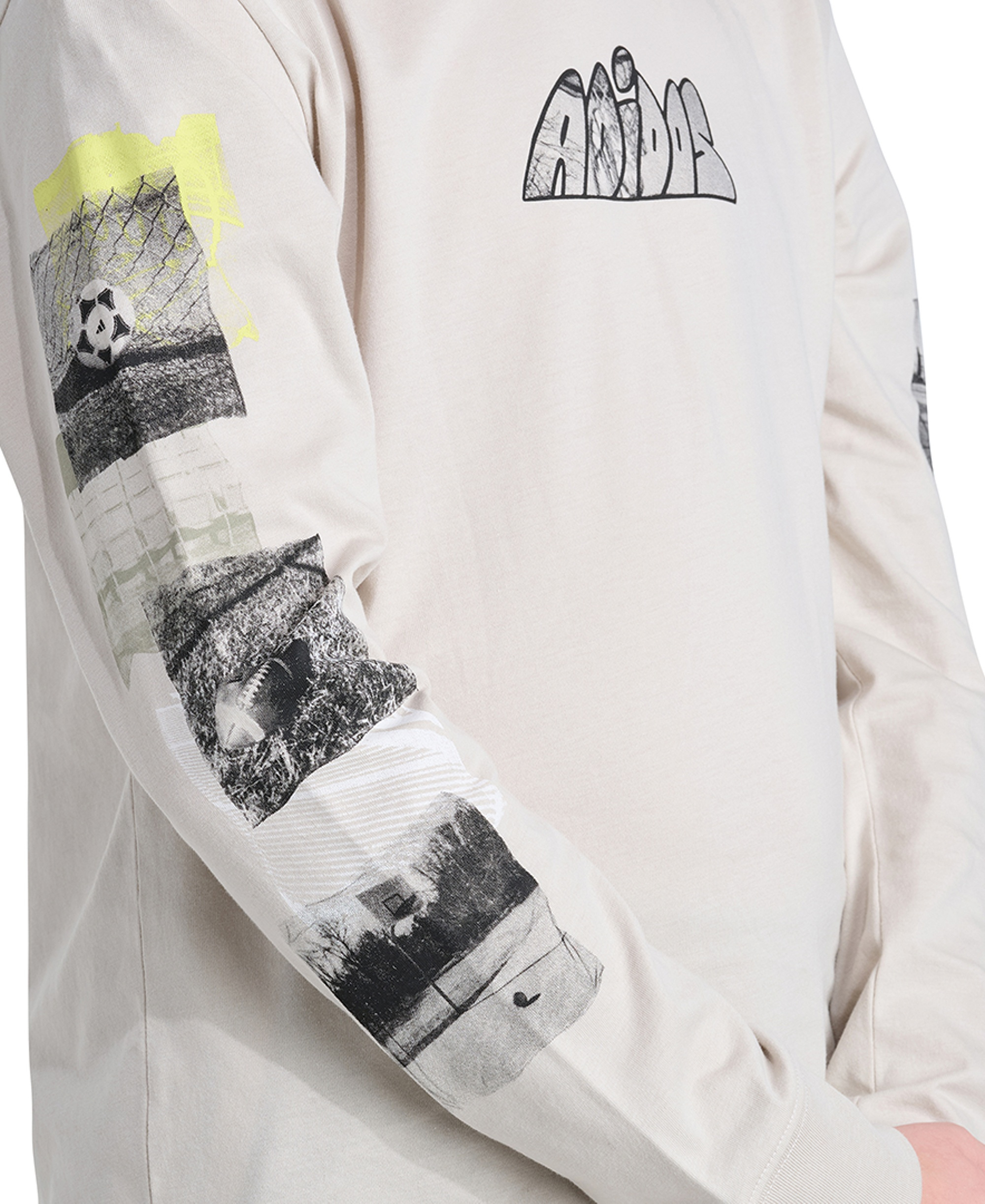 adidas Boys' 8-20 Long-Sleeve Hooded Photoreal Sport T-Shirt - Wonder Alumina