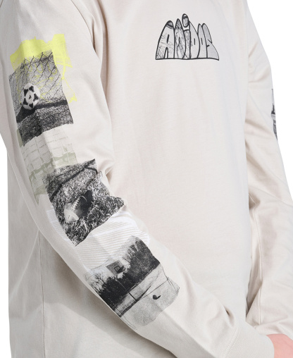 adidas Boys' 8-20 Long-Sleeve Hooded Photoreal Sport T-Shirt - Wonder Alumina