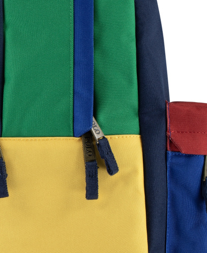 Polo Ralph Lauren Boys' and Girls' Embroidered Pony Color Backpack - Navy/Blue/Multi