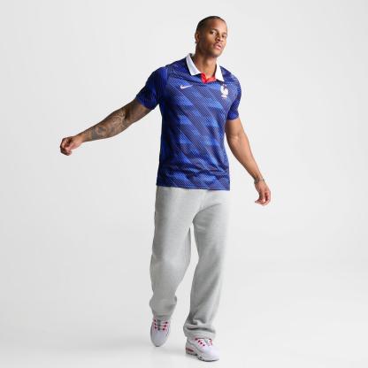 Men's Nike France 2026 Stadium Home Dri-FIT Replica Soccer Jersey - Game Royal/Metallic Copper