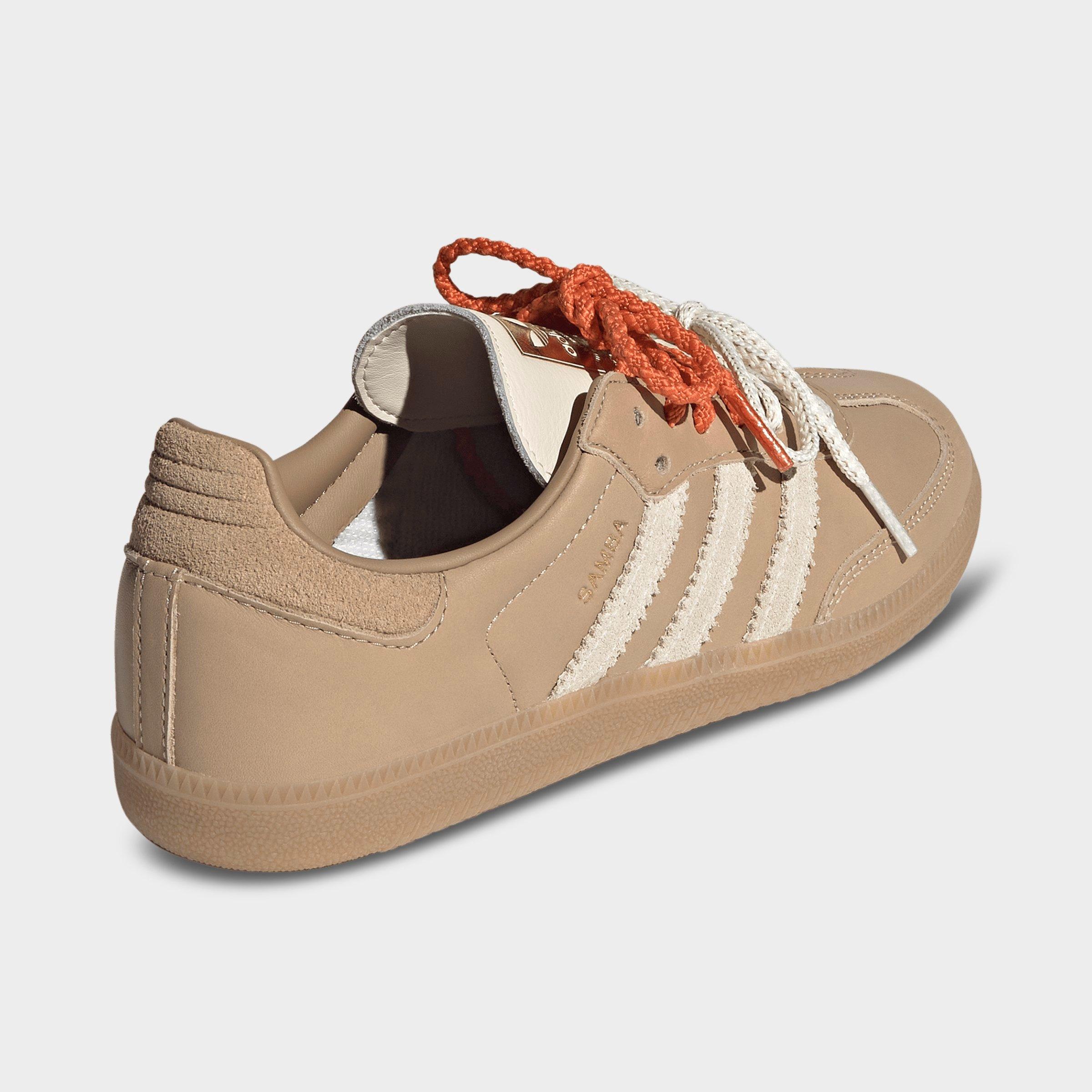 Women's adidas Originals Samba OG Casual Shoes - Part 3 - Magic Beige/Cream White/Cardboard - Back view