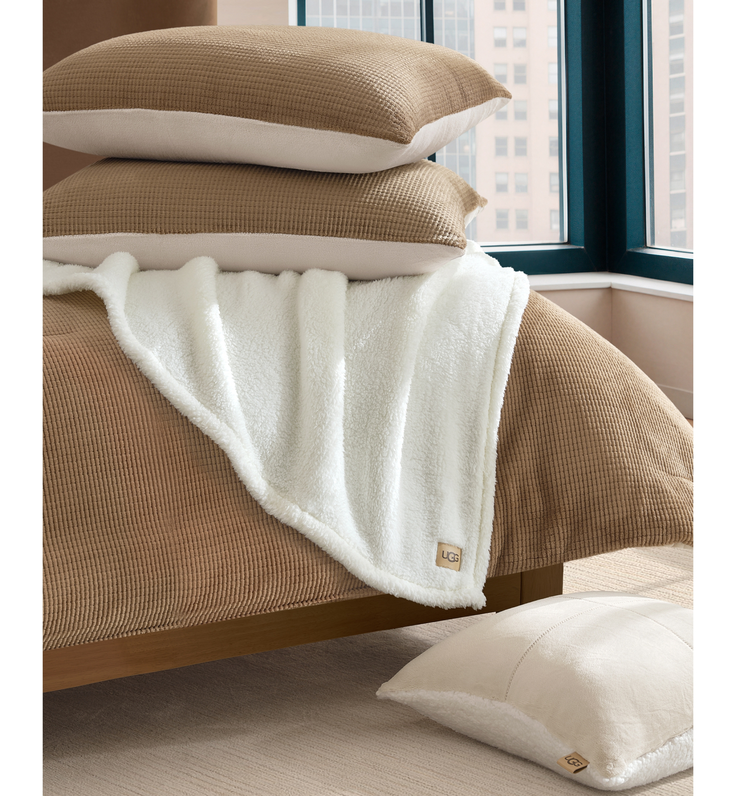 UGG® Brody Reversible Comforter Sets - Chestnut