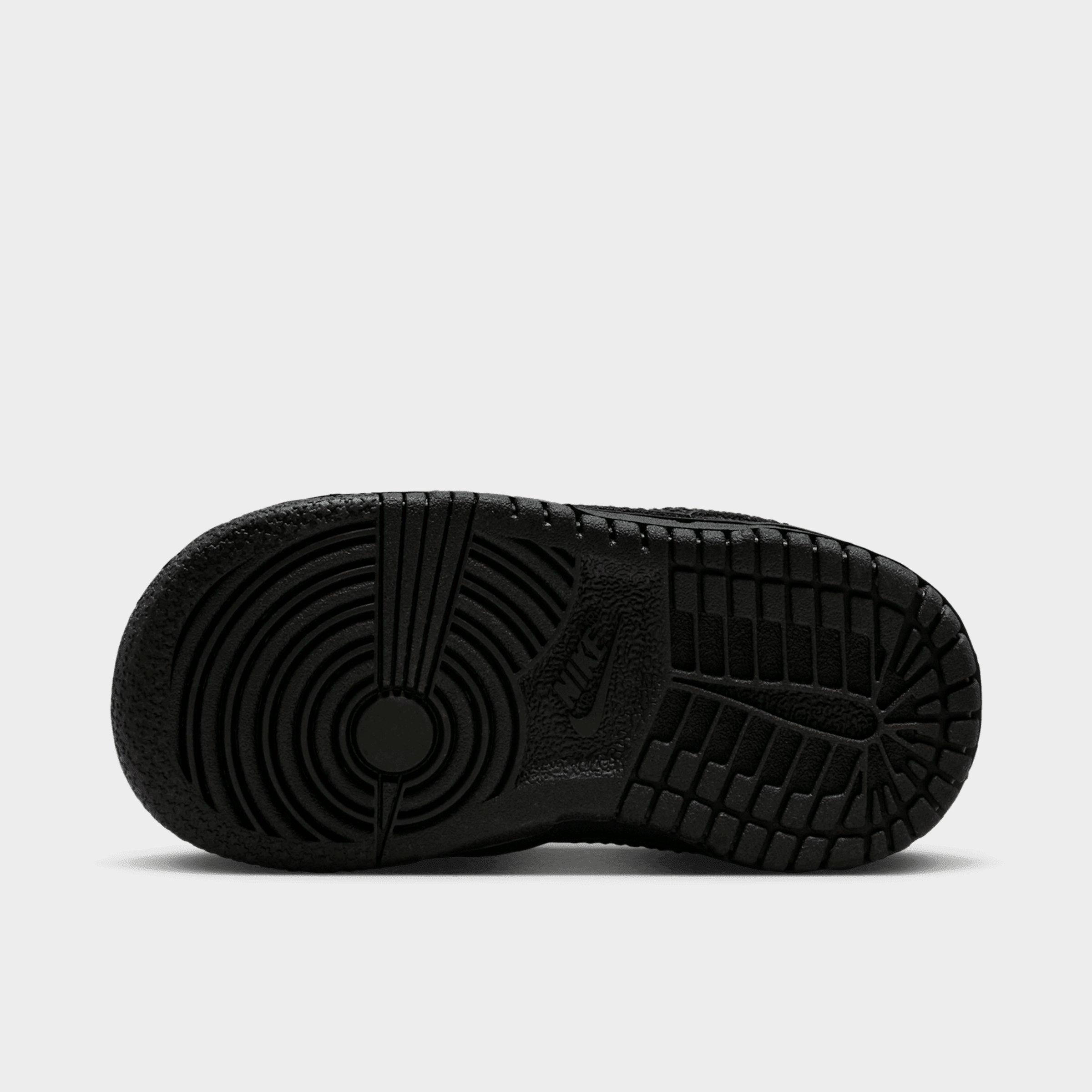 Kids' Toddler Nithtke Dunk Low Casual Shoes - Black/Black/Black - Bottom view