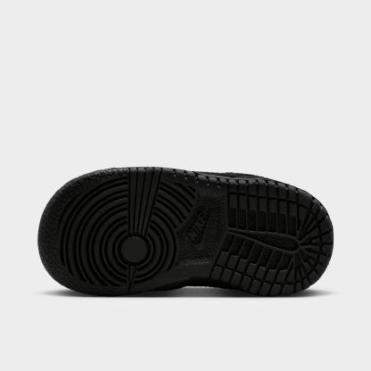 Kids' Toddler Nithtke Dunk Low Casual Shoes - Black/Black/Black - Bottom view