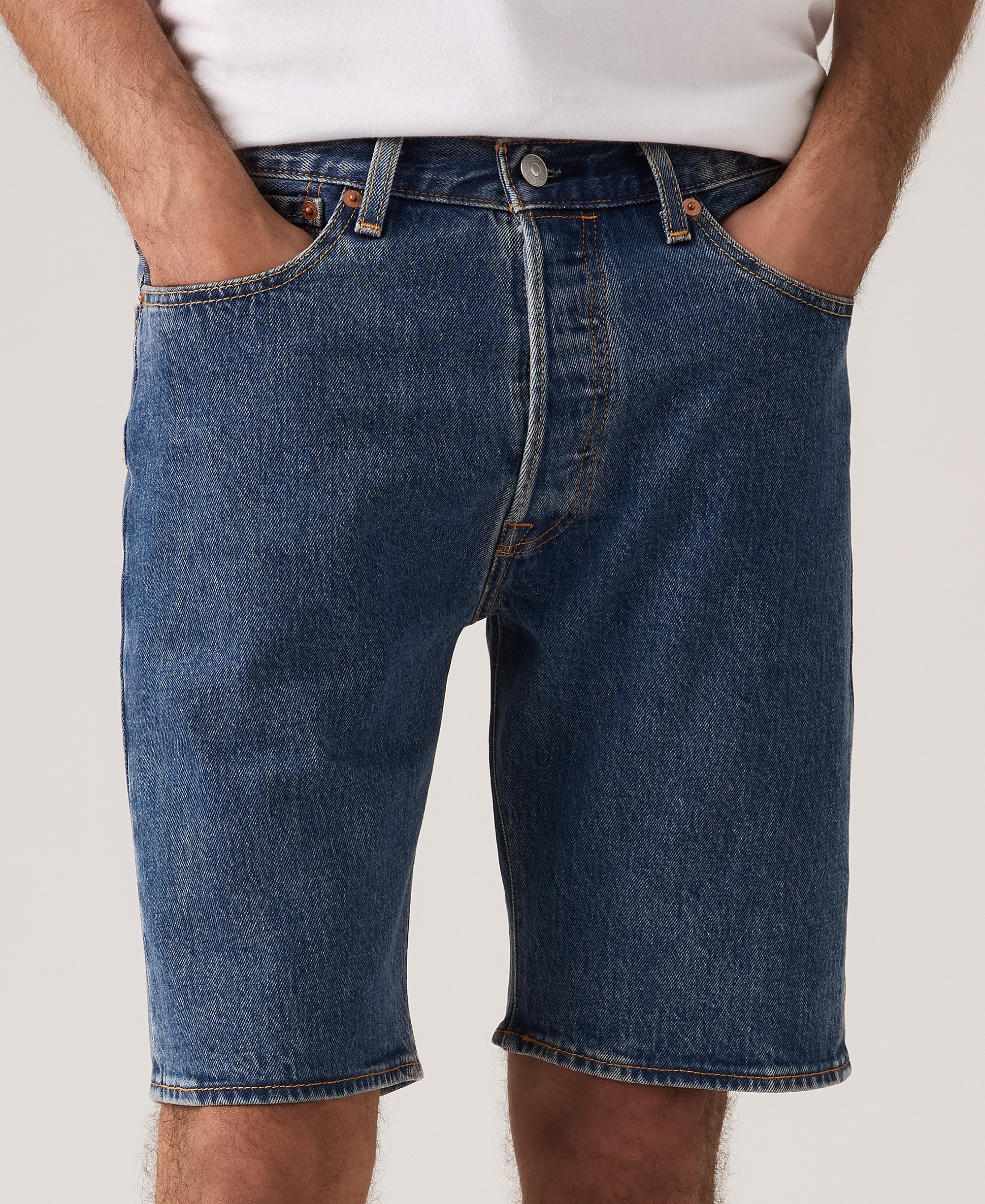 Levi's Men's 501™ Original Hemmed Stretch 9" Jean Shorts - Indigo Nation
