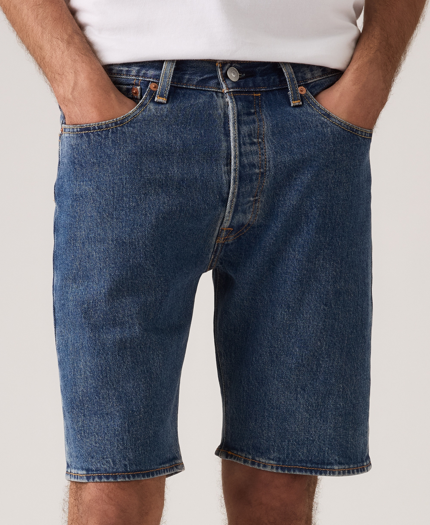 Levi's Men's 501™ Original Hemmed Stretch 9" Jean Shorts - Indigo Nation