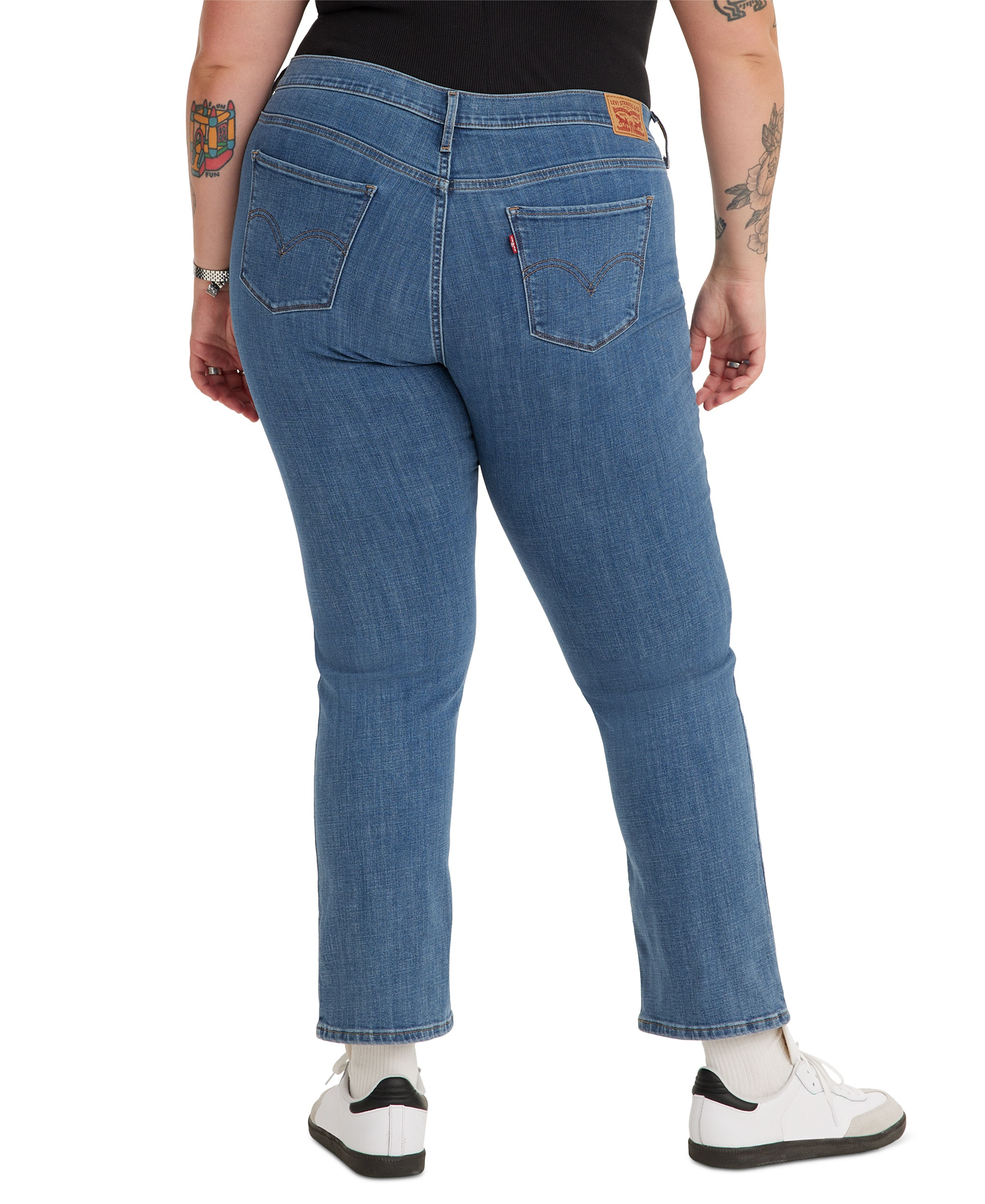 Levi's Trendy Plus Size Classic Straight Leg Jeans - Lapis Speed