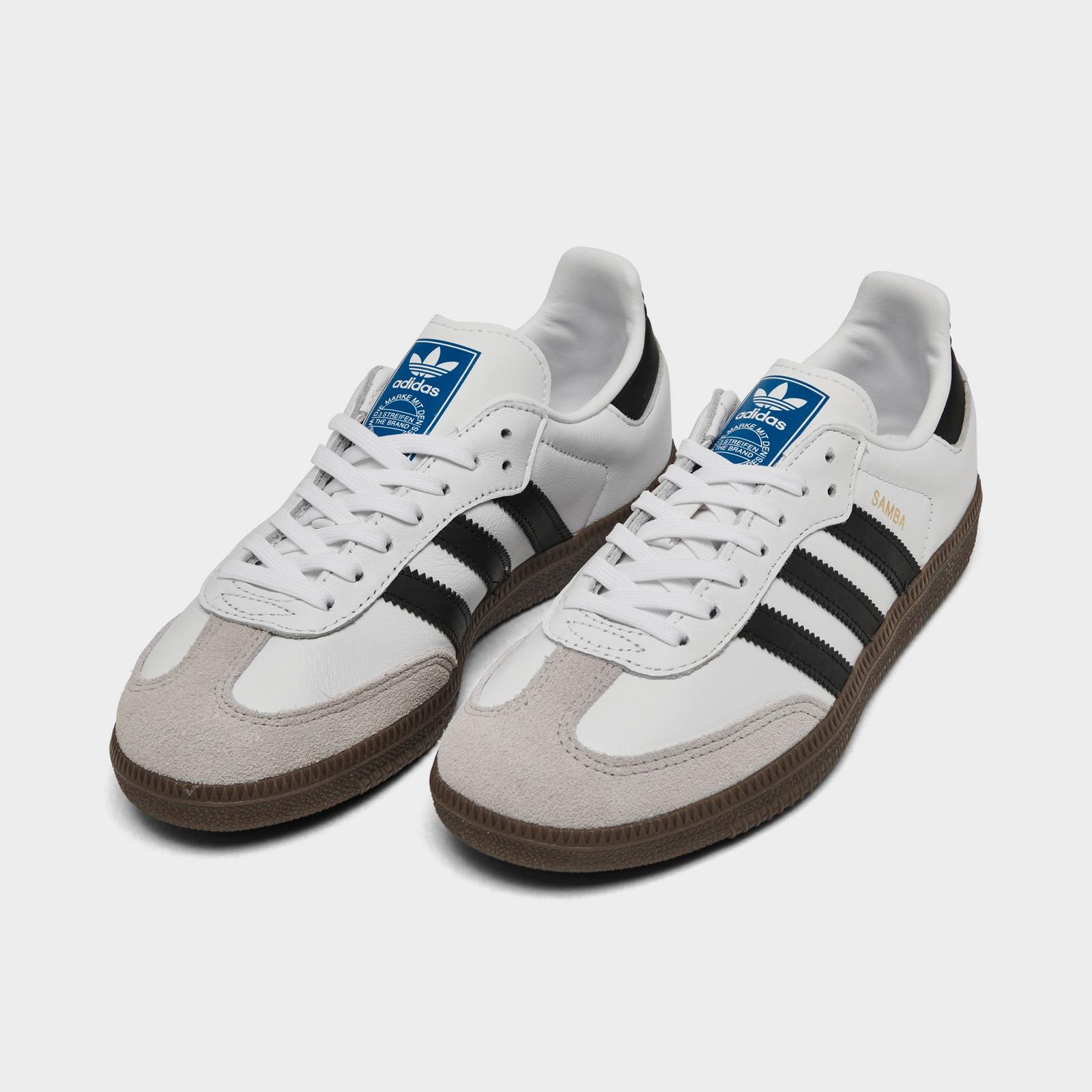 Little Kids' adidas Originals Samba OG Casual Shoes - Footwear White/Core Black/Gum 5 - view 2
