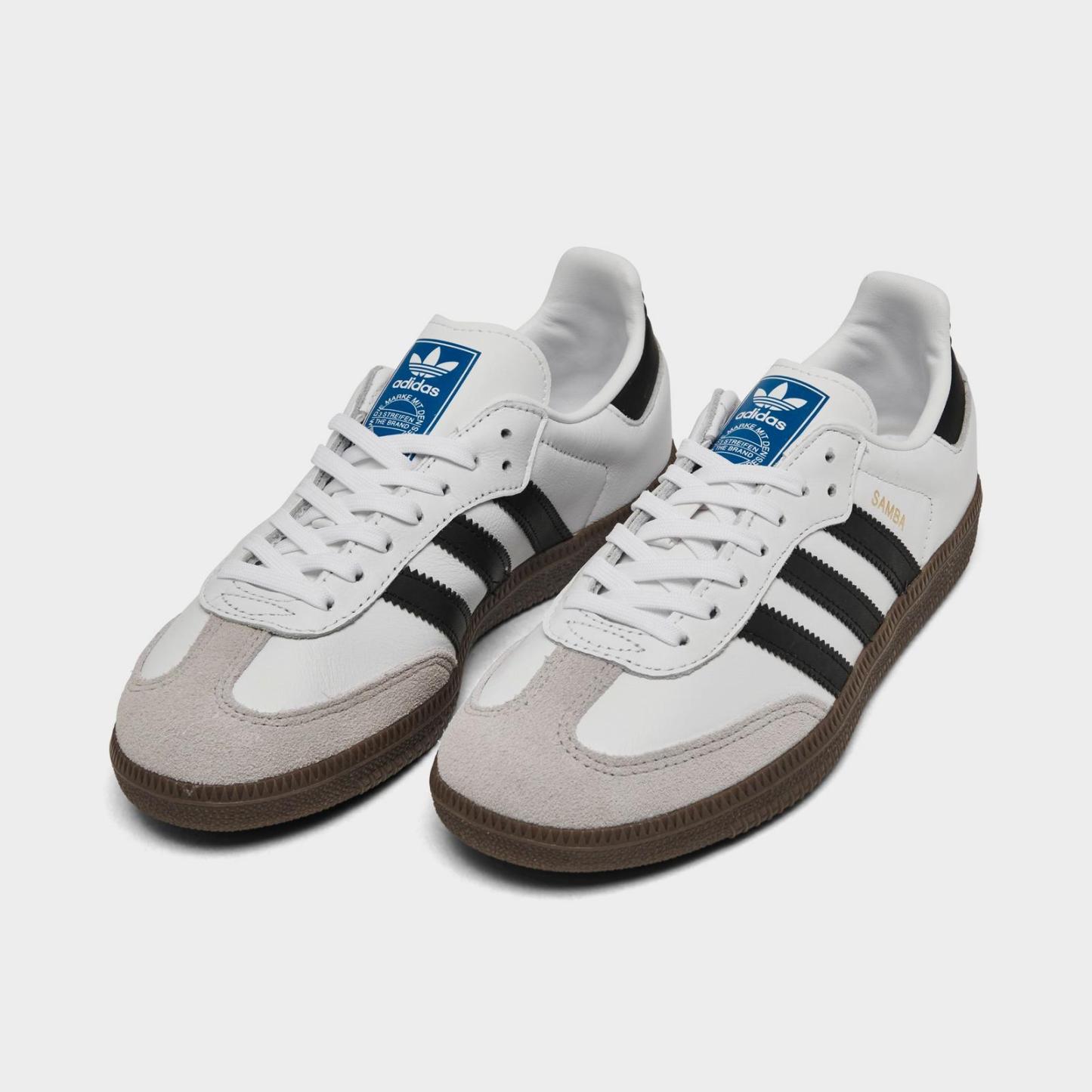 Little Kids' adidas Originals Samba OG Casual Shoes - Footwear White/Core Black/Gum 5 - view 2