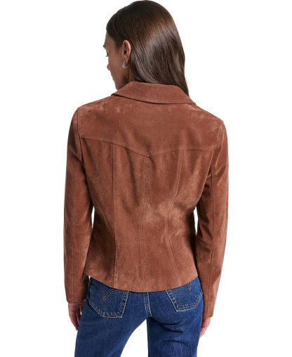 Levi's Women's Fitted Faux Suede Blazer - Maple