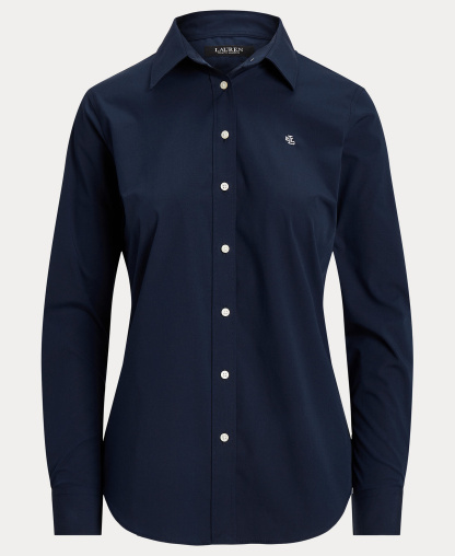 Lauren Ralph Lauren Non-Iron Straight-Fit Shirt - Lauren Navy