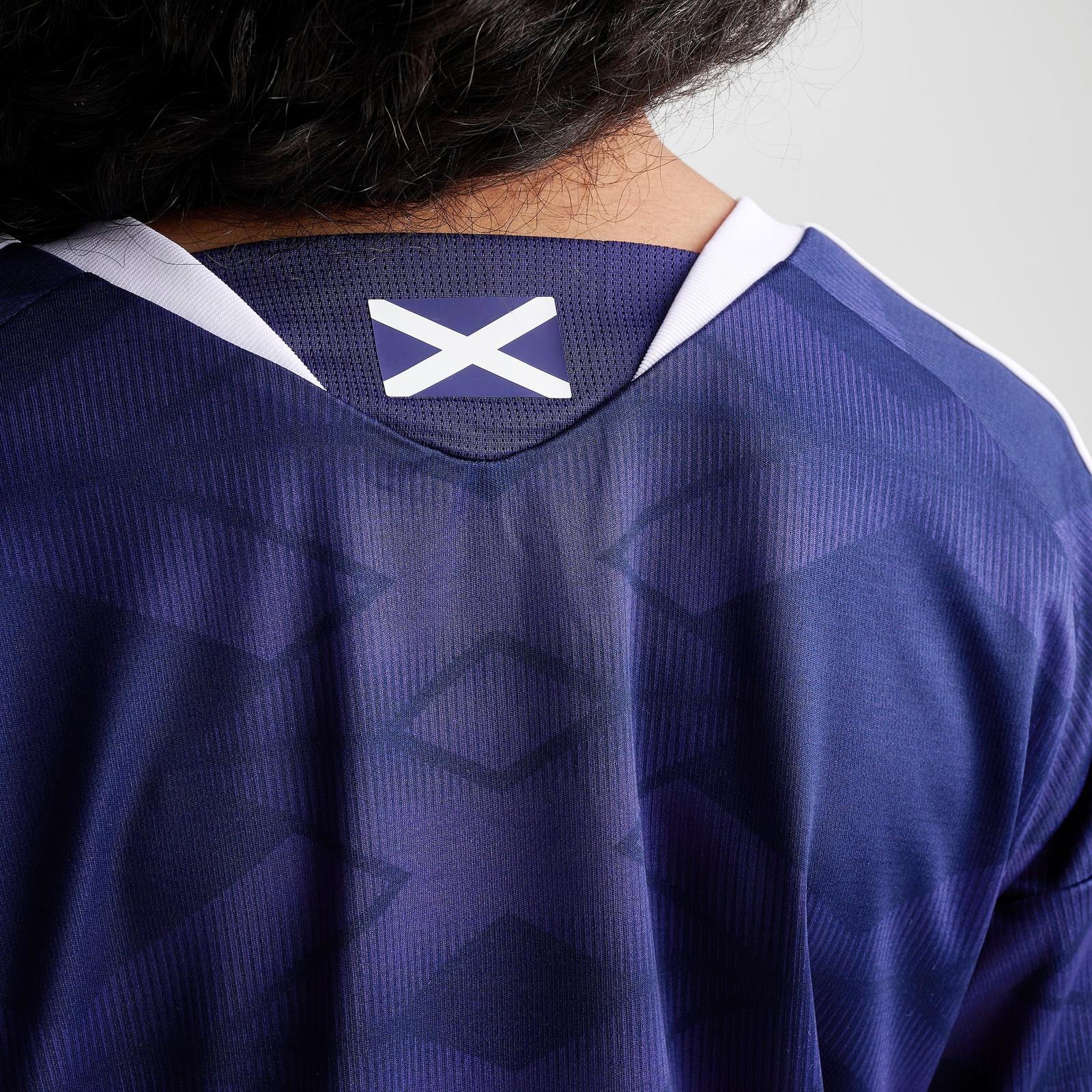 Big Kids' adidas Scotland Home Replica Soccer Jersey - Night Sky - view 6
