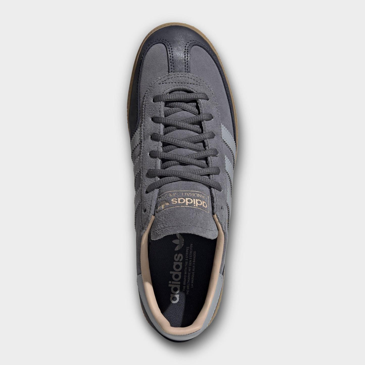 Men's adidas Originals Handball Spezial Casual Shoes - Part 3 - Onix/Halo Silver/Gum - Top view