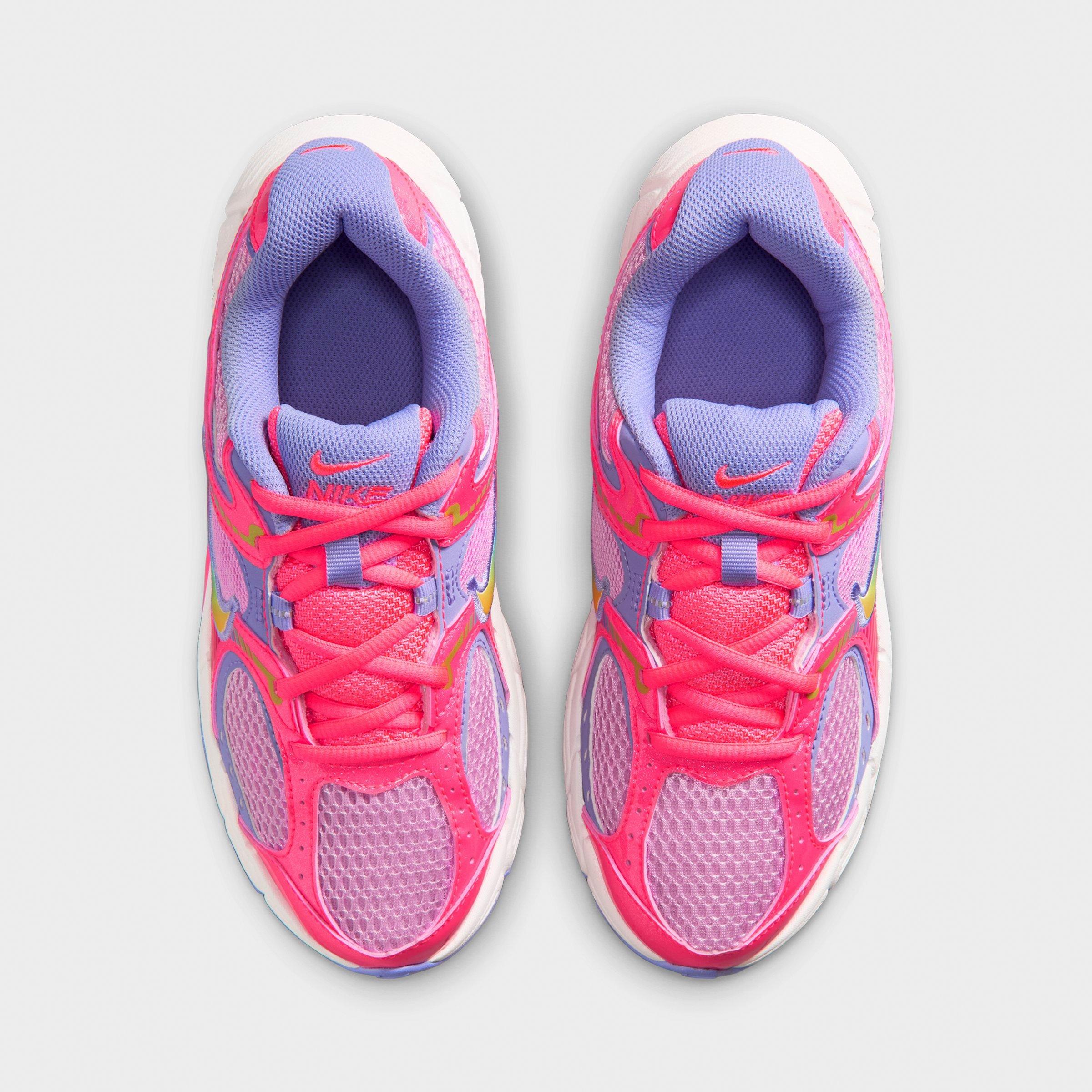 Big Kids' Nithtke V5 RNR Casual Shoes - Hot Punch/Pink Rise/Light Thistle/Multi-Color - Top view