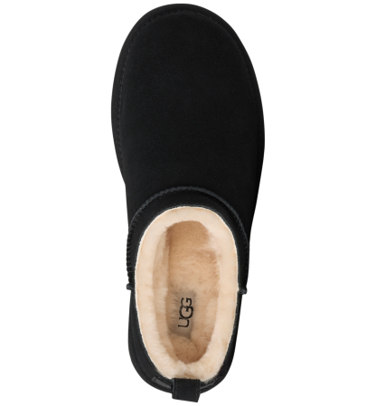 UGG® Women's Classic Micro Pull Tab Round Toe Booties - Black