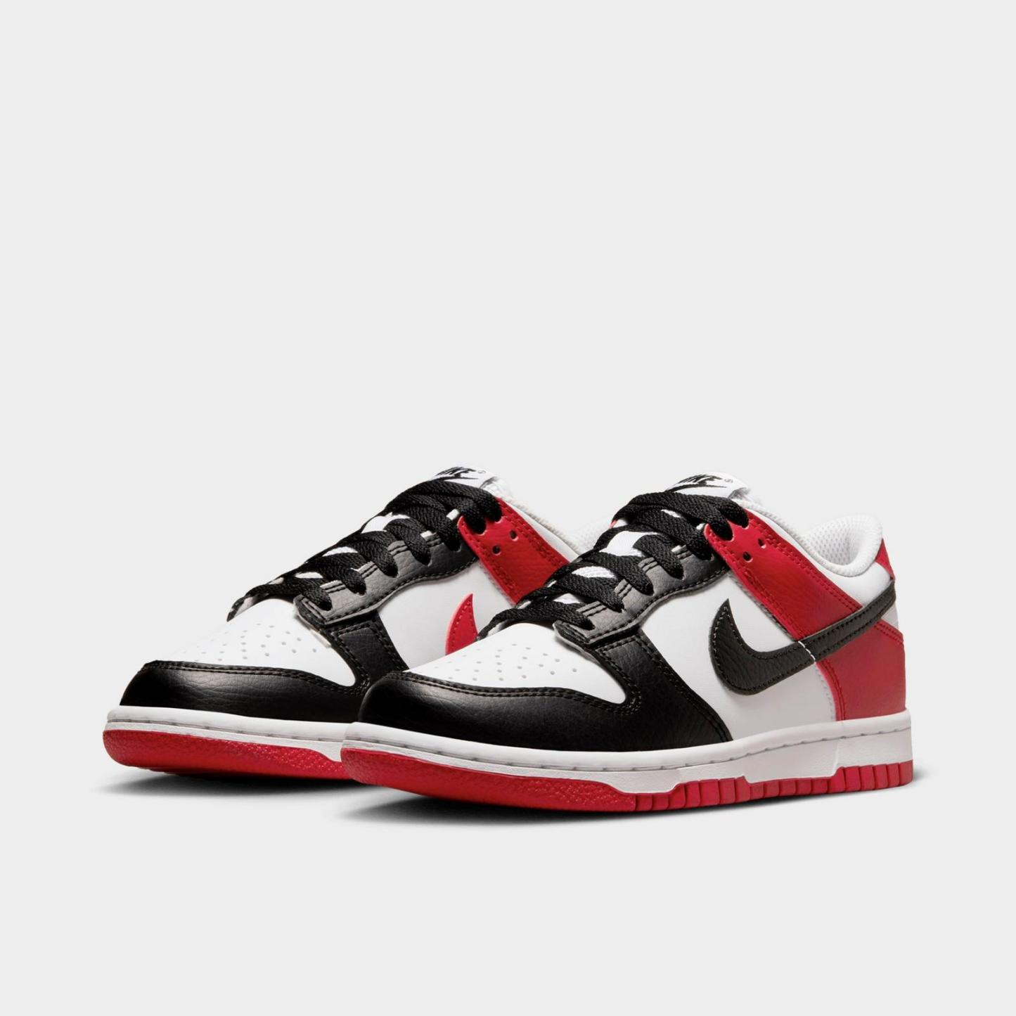 Big Kids' Nike Dunk Low Casual Shoes - Gym Red/Black/White