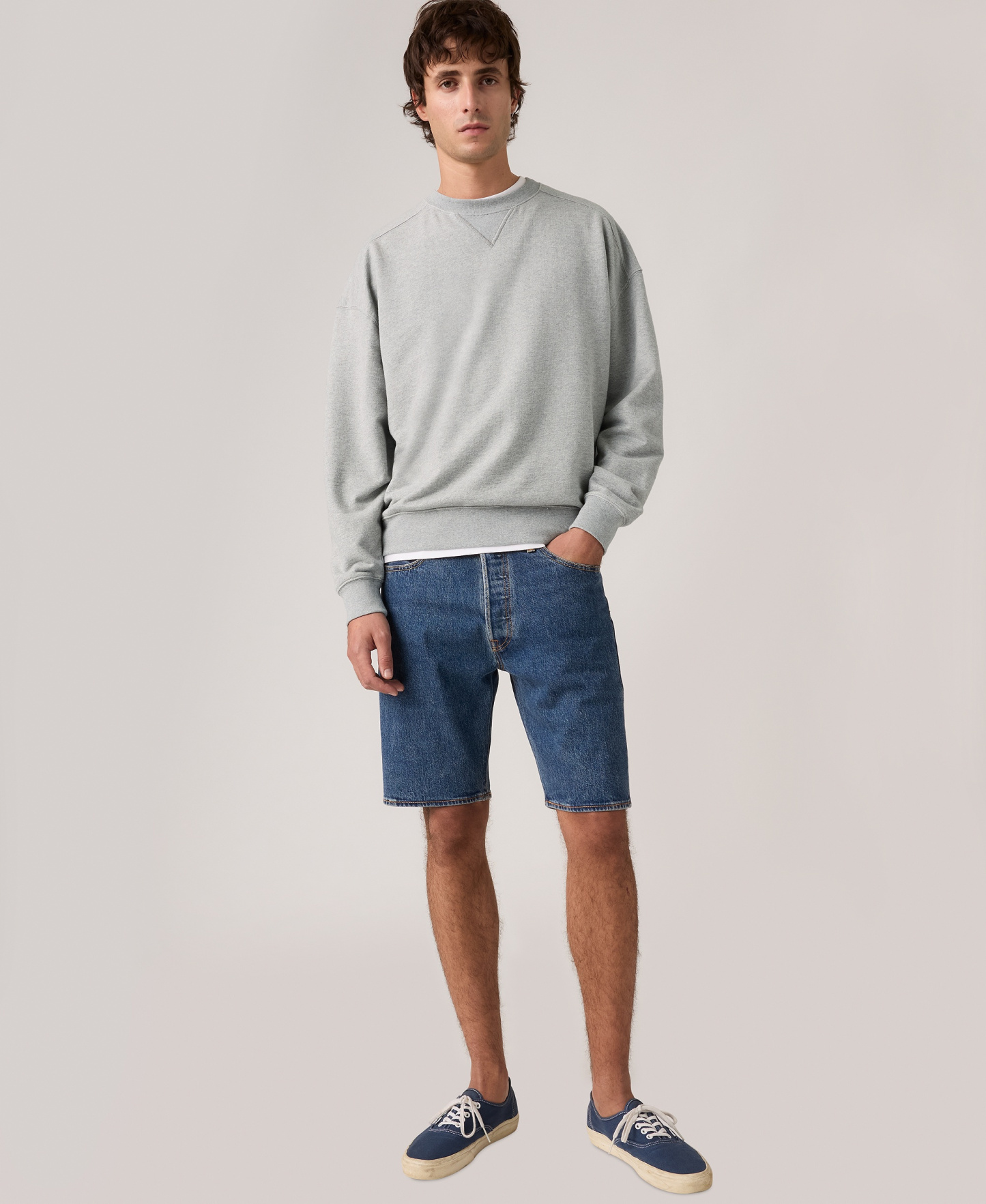 Levi's Men's 501™ Original Hemmed Stretch 9" Jean Shorts - Indigo Nation