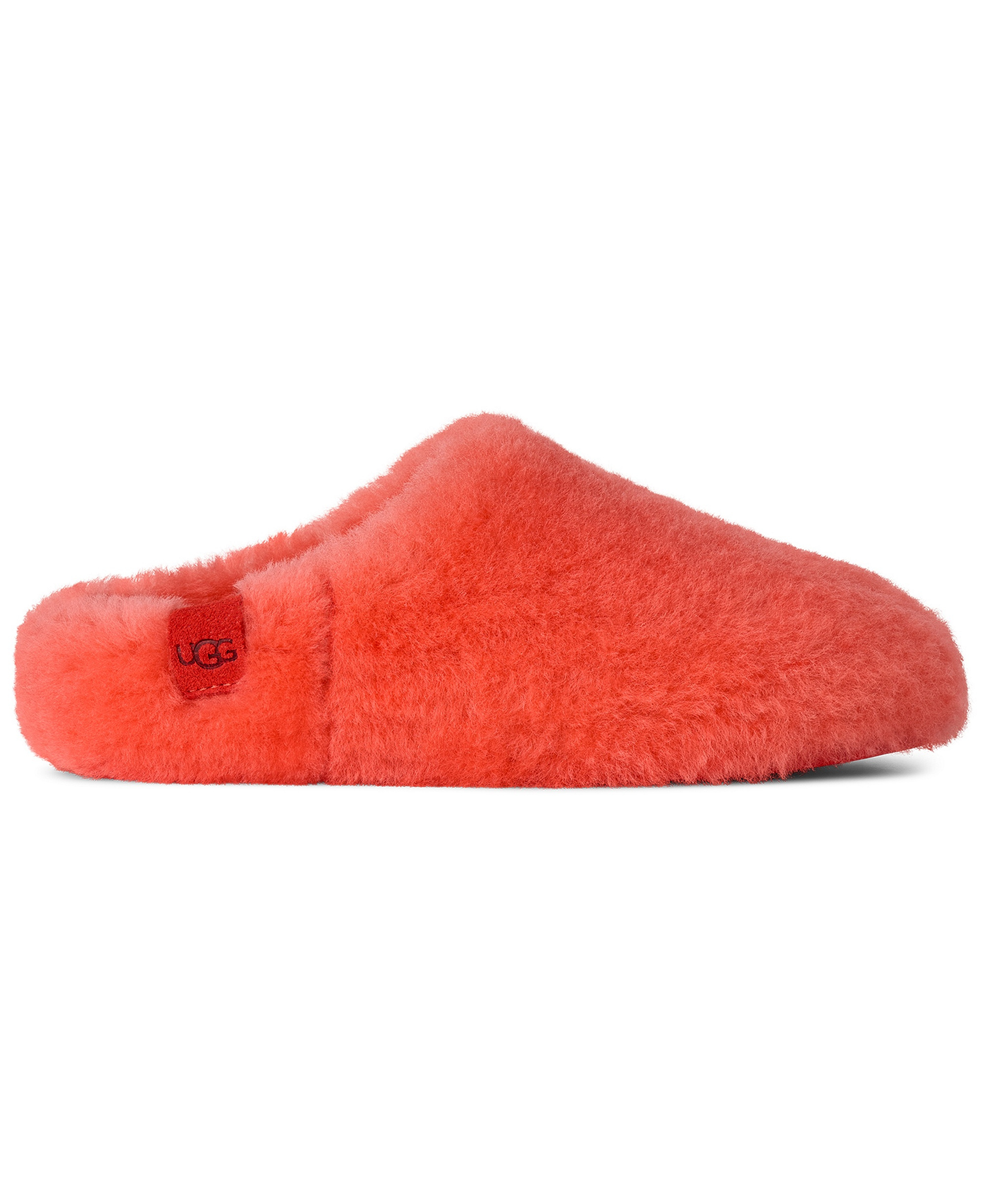UGG® Women's Elea Fluffed Slip-On Slippers - Orange Gerbera
