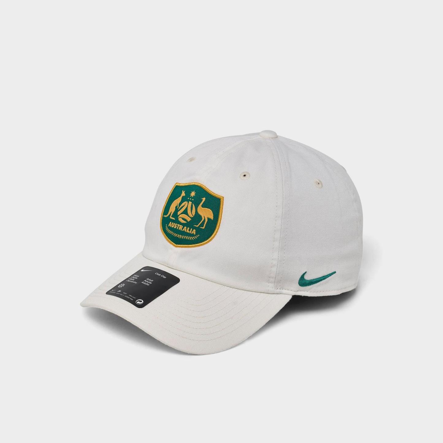 Nike Australia Soccer Club Strapback Hat - Sail/Mystic Green/Sport Gold