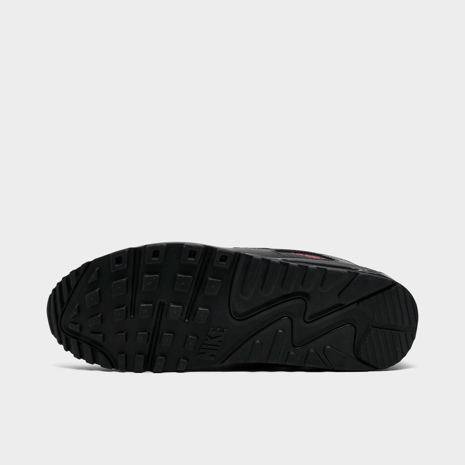 Men's Nike Air Max 90 Casual Shoes - White/Black/University Red