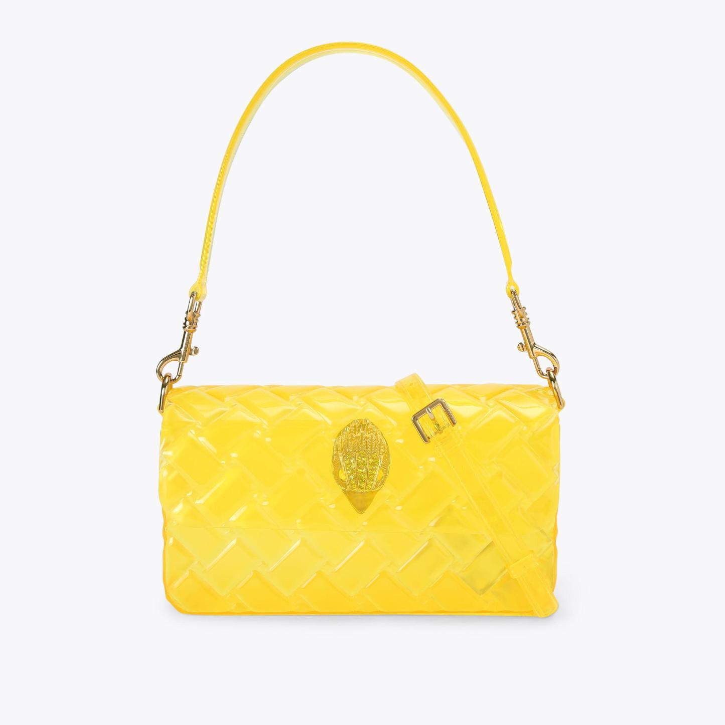 Kurt Geiger London Kensington Jelly Shoulder Bag - Yellow