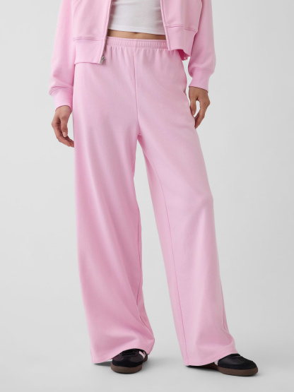 Mid Rise VintageSoft Terry Loose Sweatpants - Light pink
