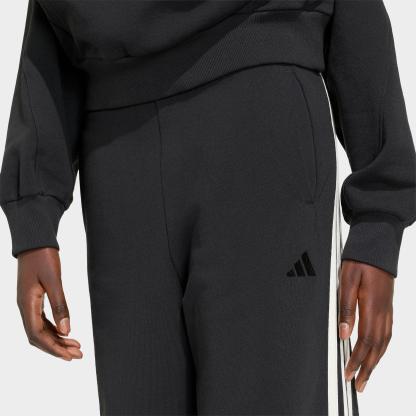 Women's adidas Kit 3-Stripes Wide Pants - Black/Off White