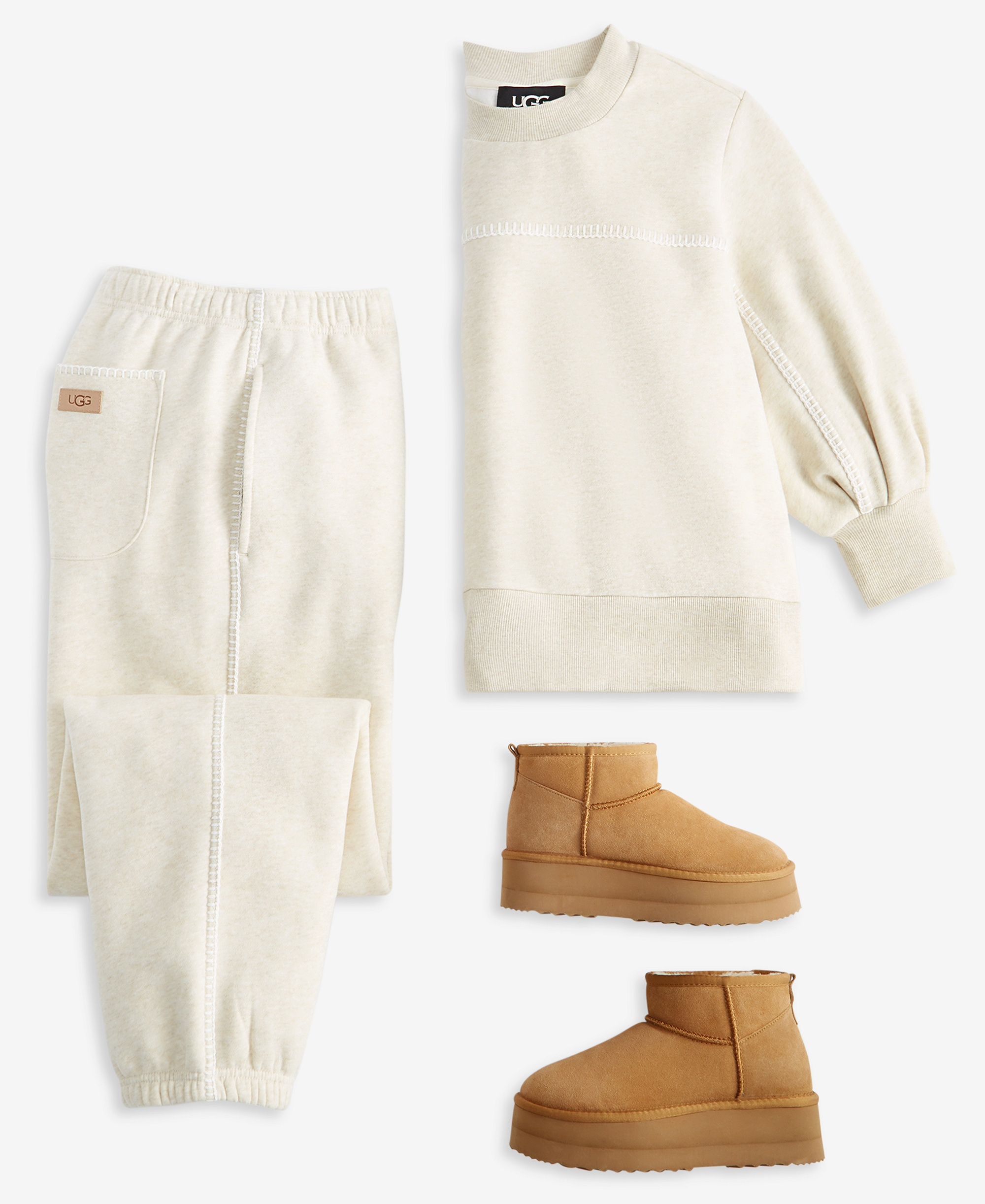 UGG Women's Classic Fleece Sweatpants - Sand Heather