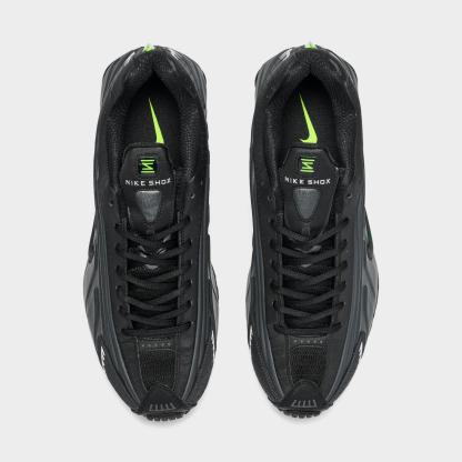 Men's Nike Shox R4 Casual Shoes - Anthracite/Multi-Color/Black