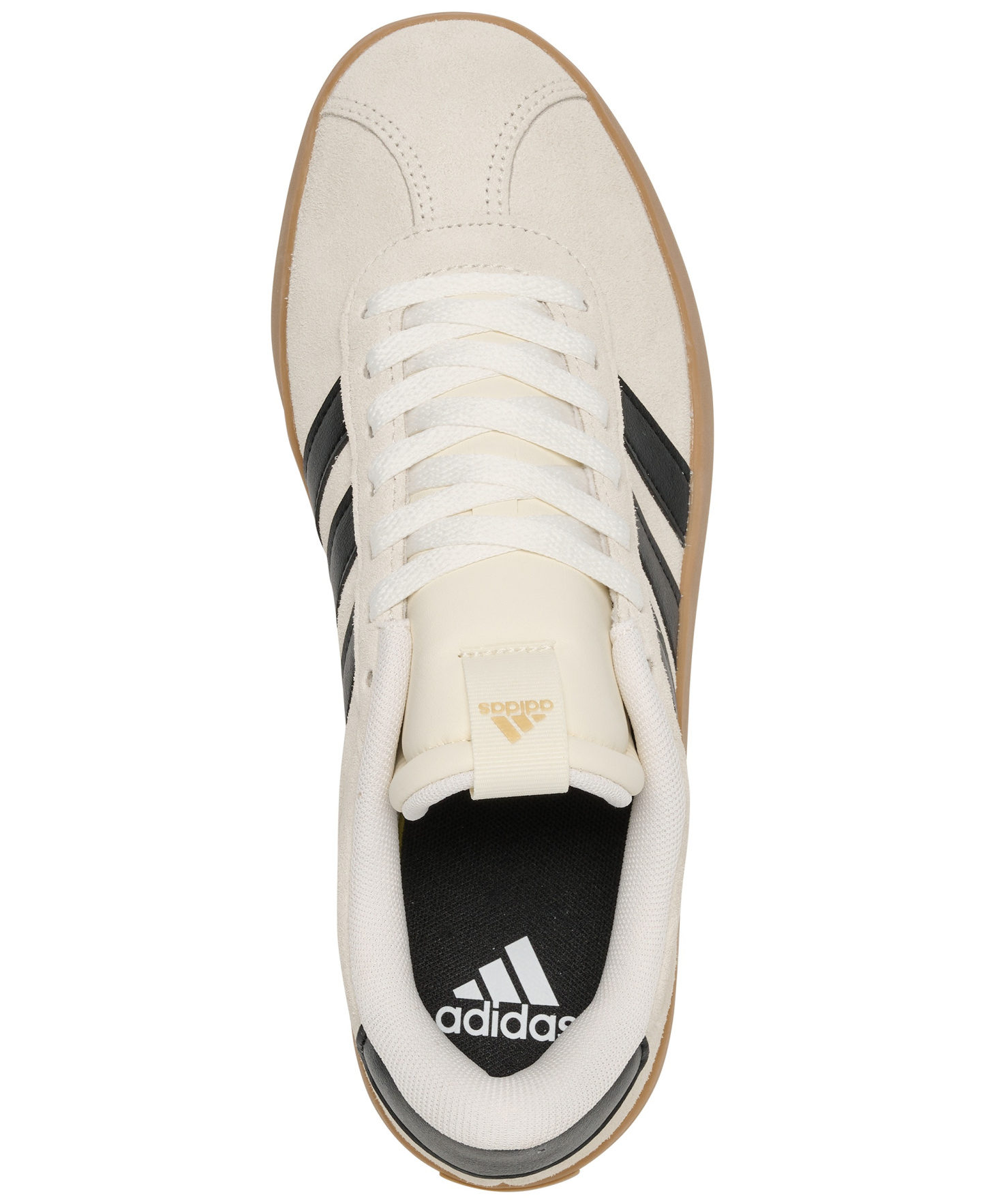 adidas Women's VL Court 3.0 Sneakers from Finish Line - Black, White, Gold