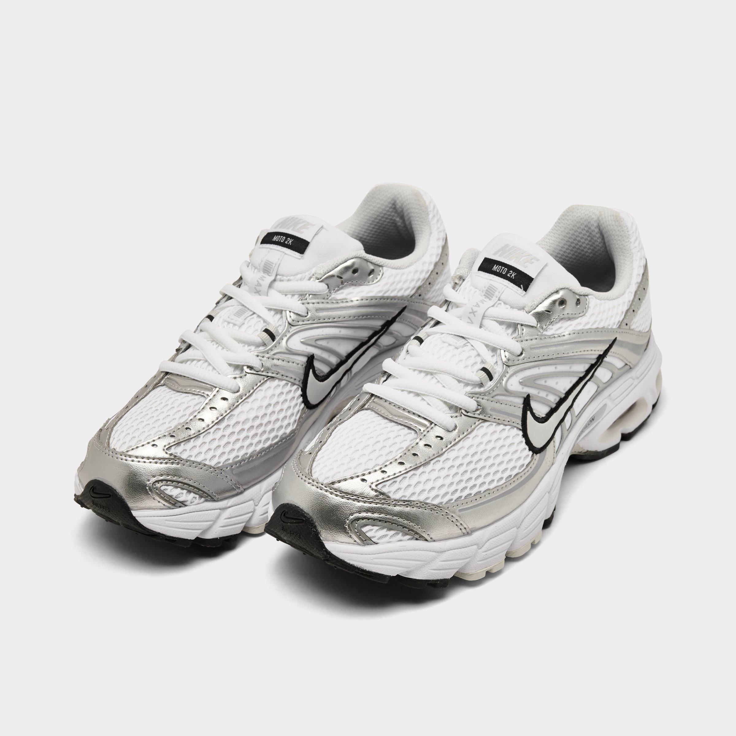 Women's Nithtke Air Max Moto 2K Casual Shoes - Part 3 - White/Photon Dust/Metallic - Both shoes facing left