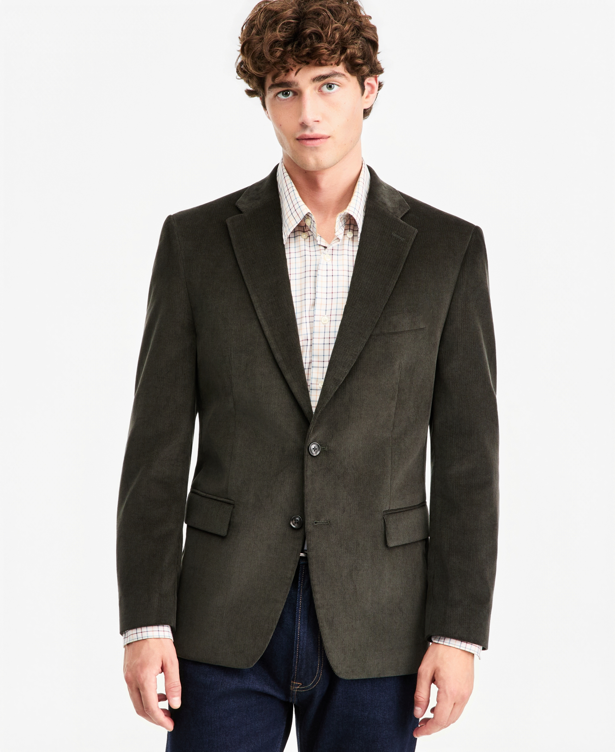 Tommy Hilfiger Men's Modern-Fit Corduroy Sport Coat - Olive