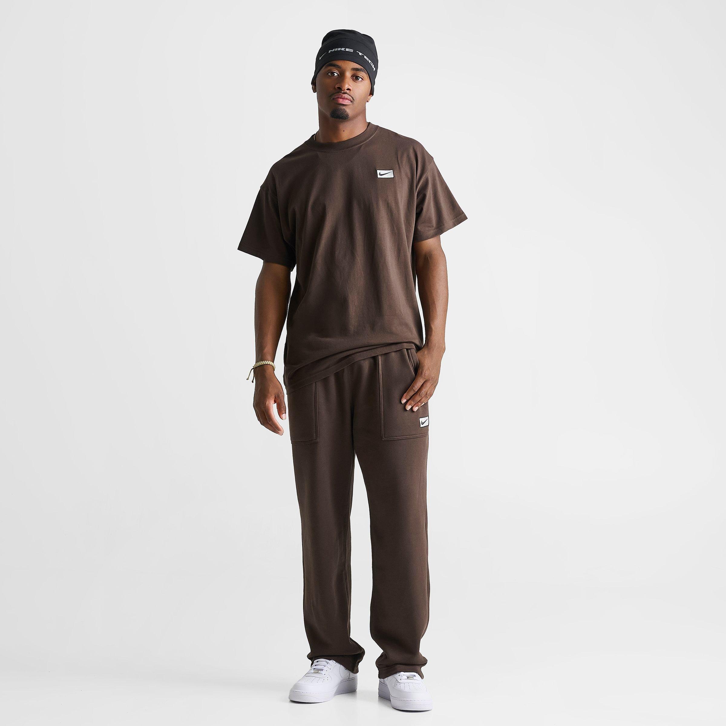 Men's Nithtke Sportswear Swoosh Box T-Shirt - Baroque Brown/Sail