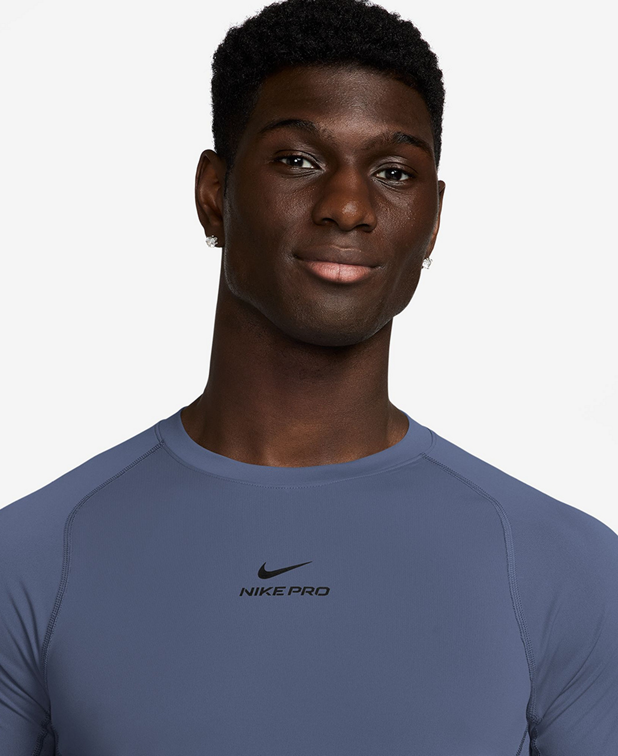 Nike Men's Pro Training Dri-Fit Short-Sleeve T-Shirt - Diffused Blue/Black