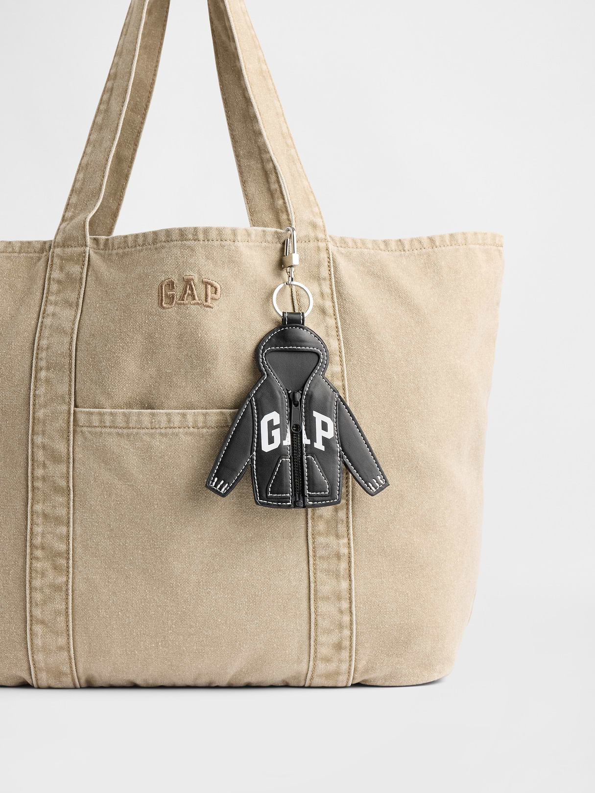Logo Hoodie Bag Charm - Black