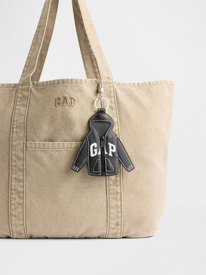 Logo Hoodie Bag Charm - Black
