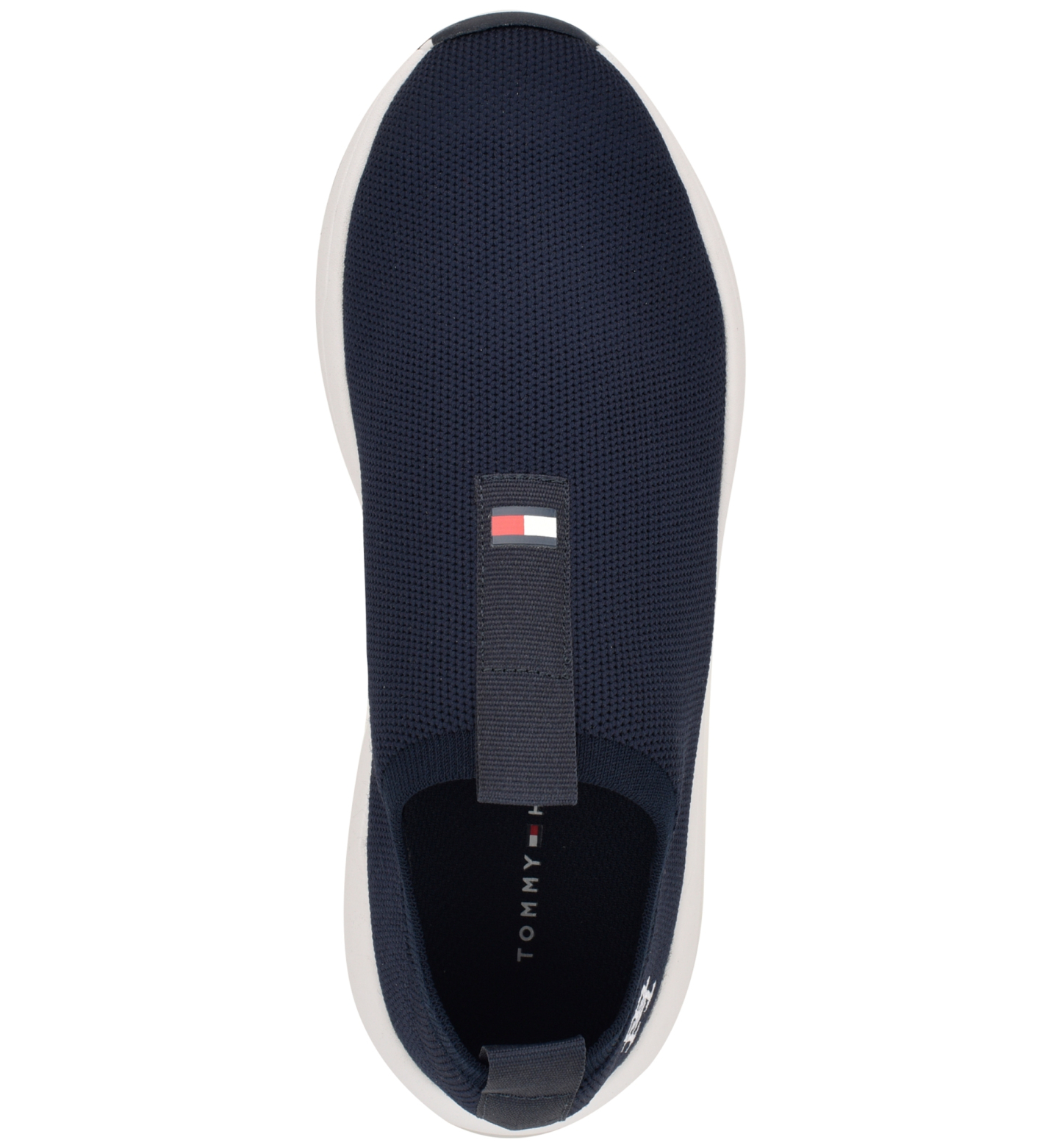 Tommy Hilfiger Women's Ada Lightweight Knit Slip-On Sneakers - Dark Blue/White