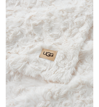UGG® Adalee Faux Fur Throw, 50" x 70" - Natural