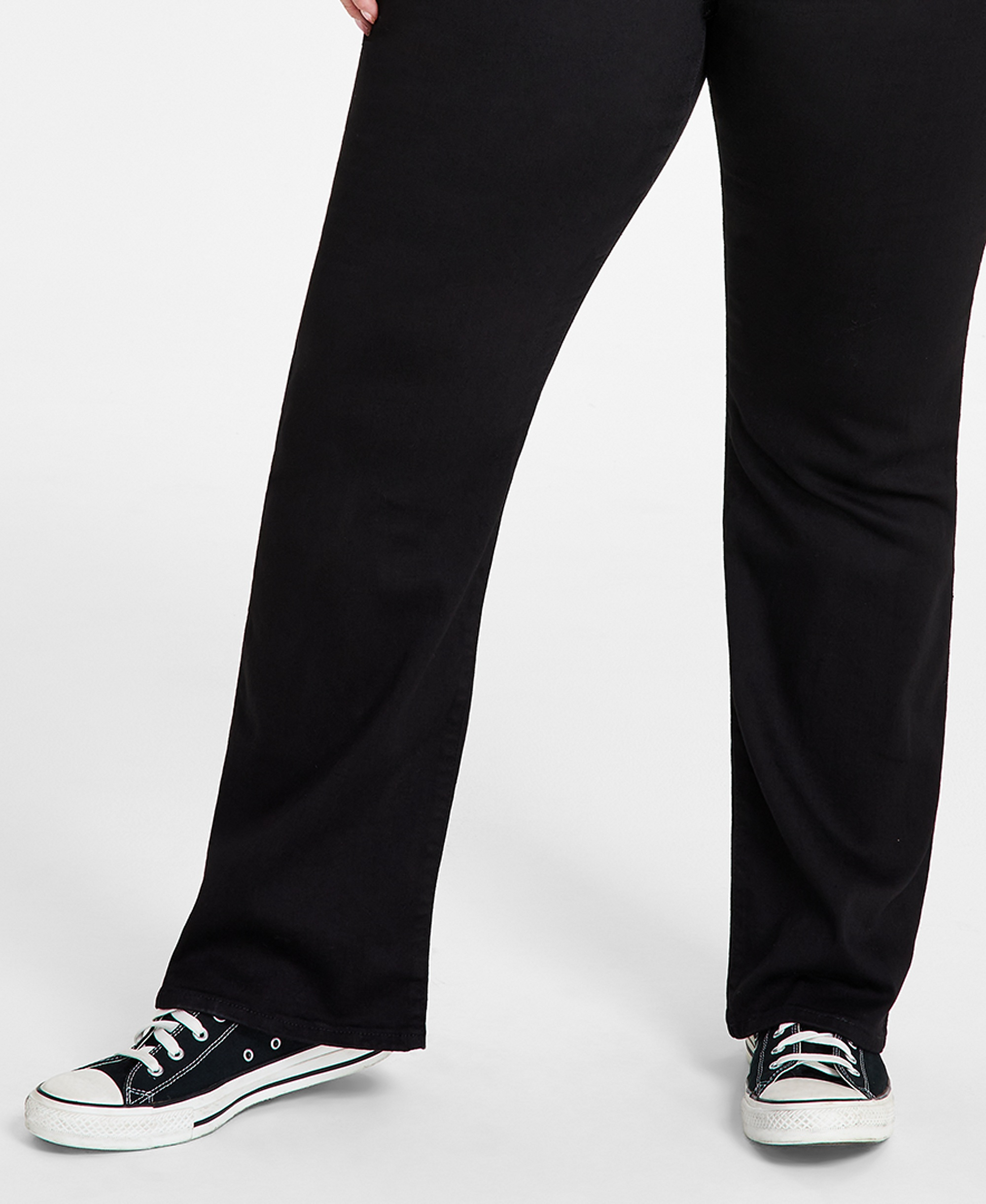Levi's Trendy Plus Size 725 High-Rise Bootcut Jeans - Soft Black