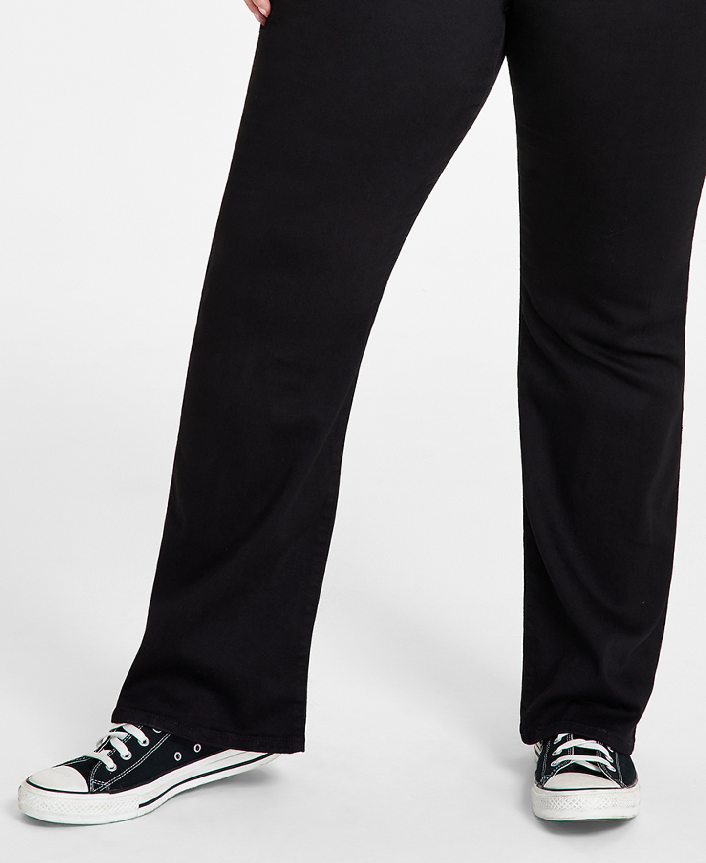 Levi's Trendy Plus Size 725 High-Rise Bootcut Jeans - Soft Black