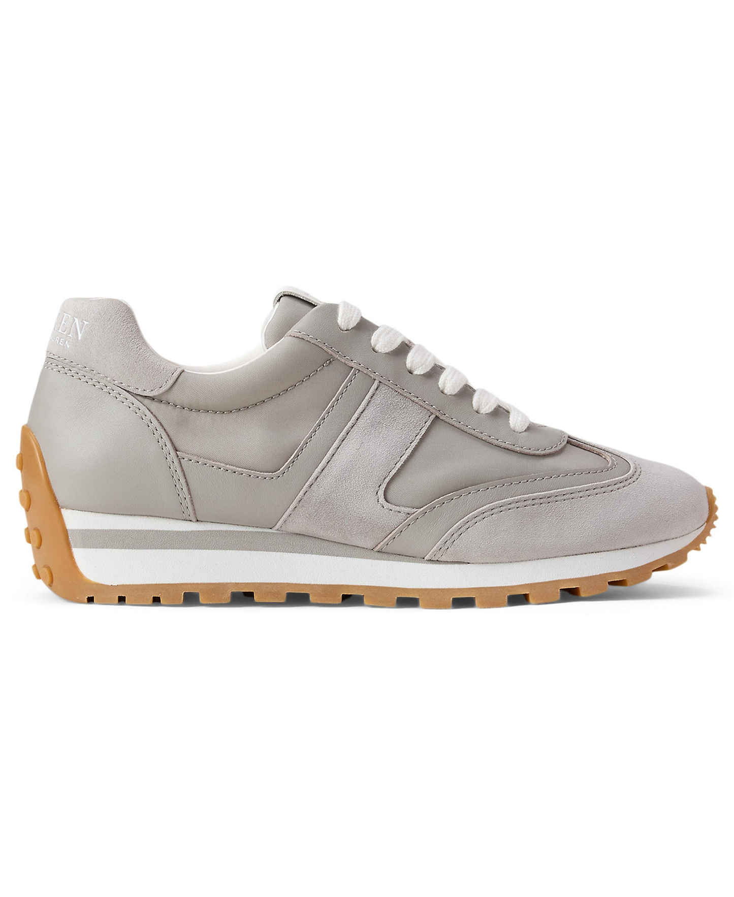 Lauren Ralph Lauren Women's Dani Lace-Up Sneakers - Light Grey