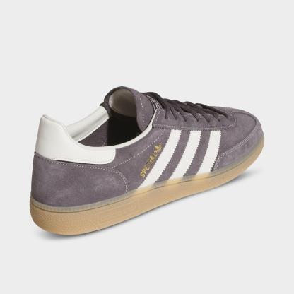 Men's adidas Originals Handball Spezial Casual Shoes - Part 1 - Grey Strata/Off White/Gum - Back view
