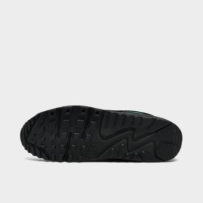 Men's Nike Air Max 90 Casual Shoes - Black/Anthracite/Aurora Green