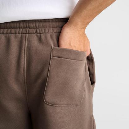 Men's Jordan Brooklyn Jumpman Air French Terry Jogger Pants - Palomino/University Red - view 6