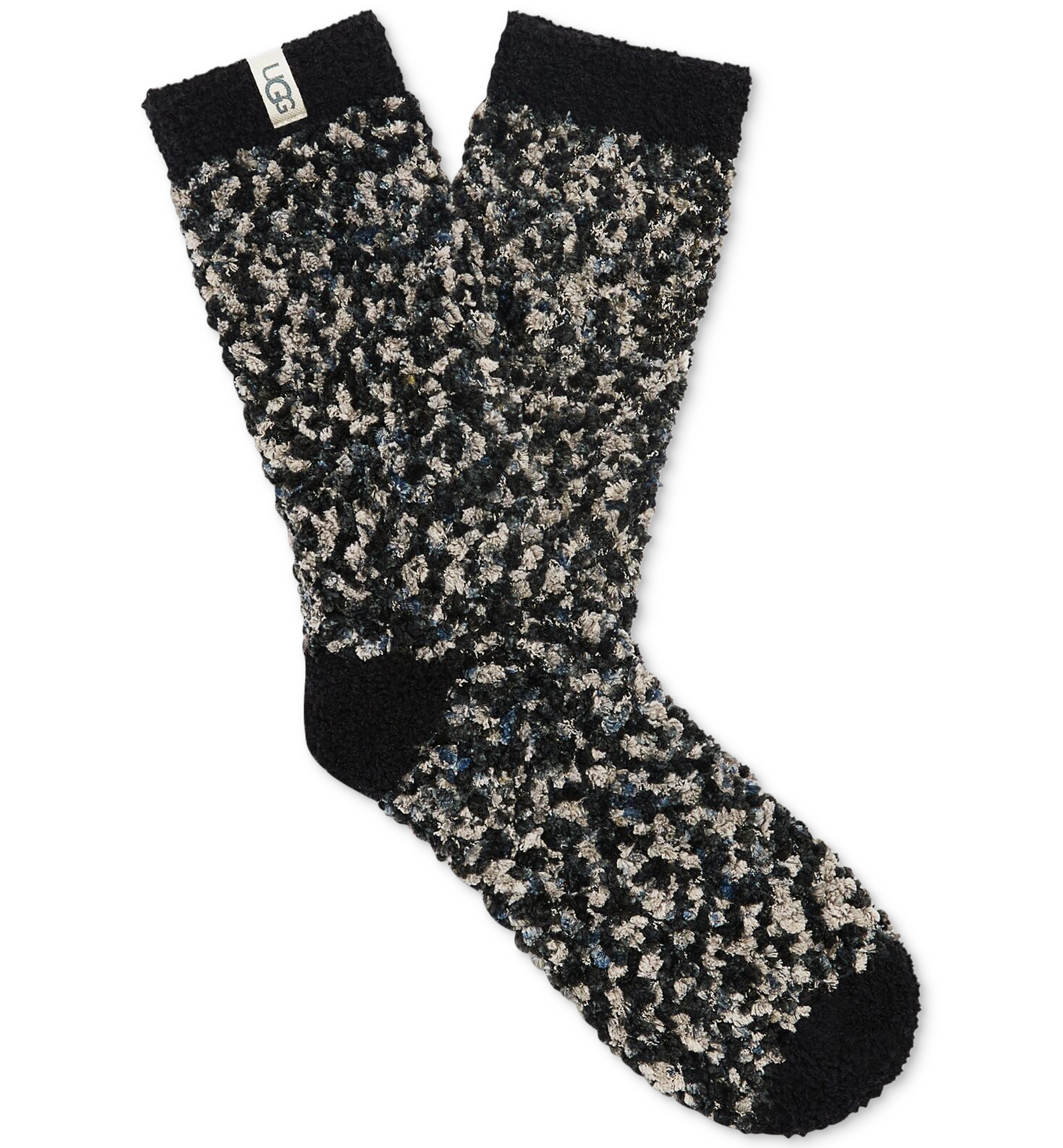 UGG Women's Cozy Chenille Crew Socks - Black / Gray