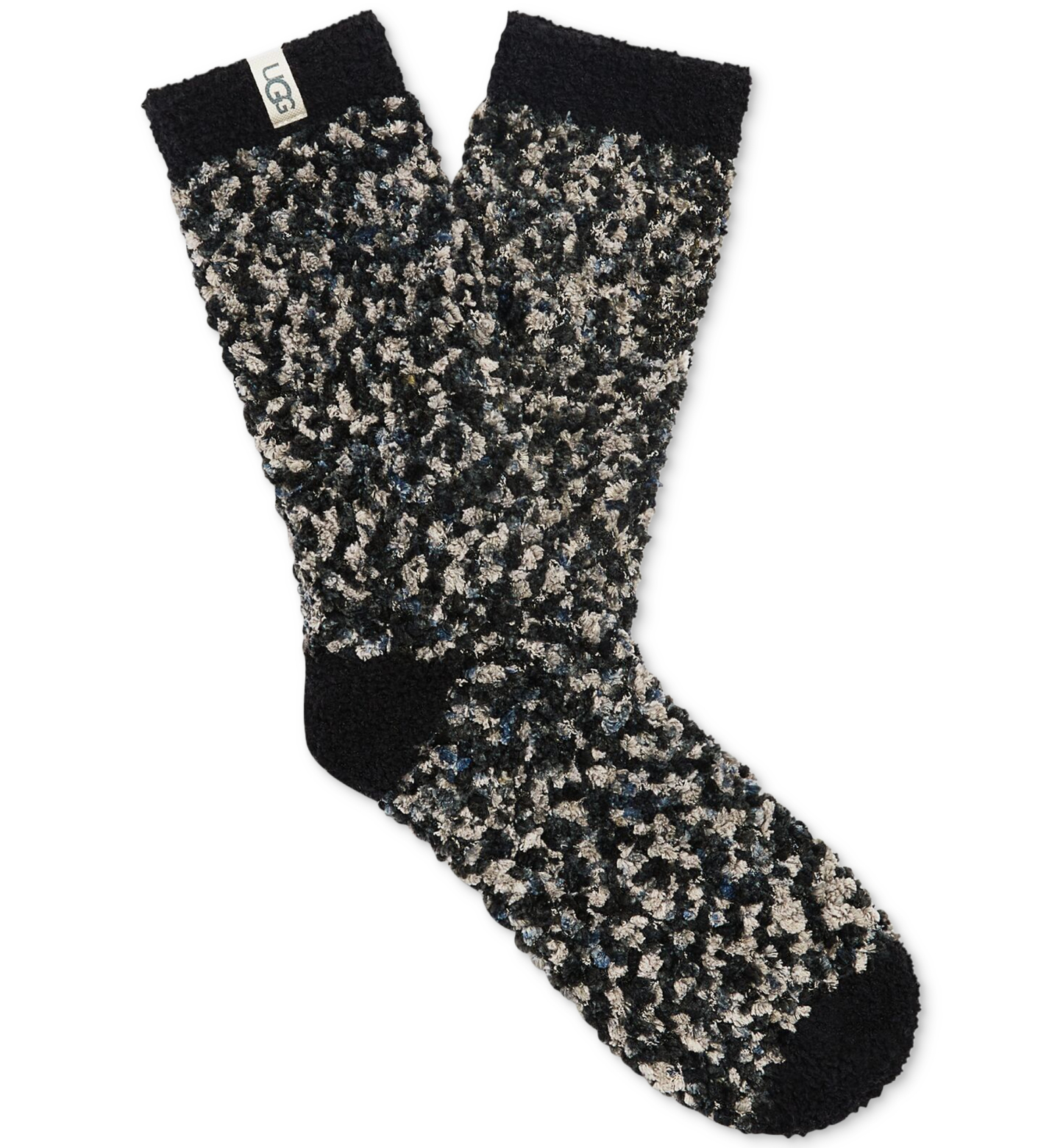 UGG Women's Cozy Chenille Crew Socks - Black / Gray